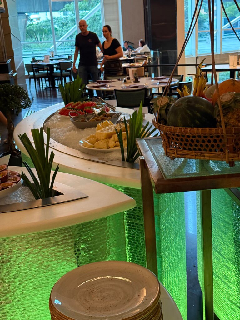 Sofitel Bangkok Breakfast Sliced Watermelon and Pineapple