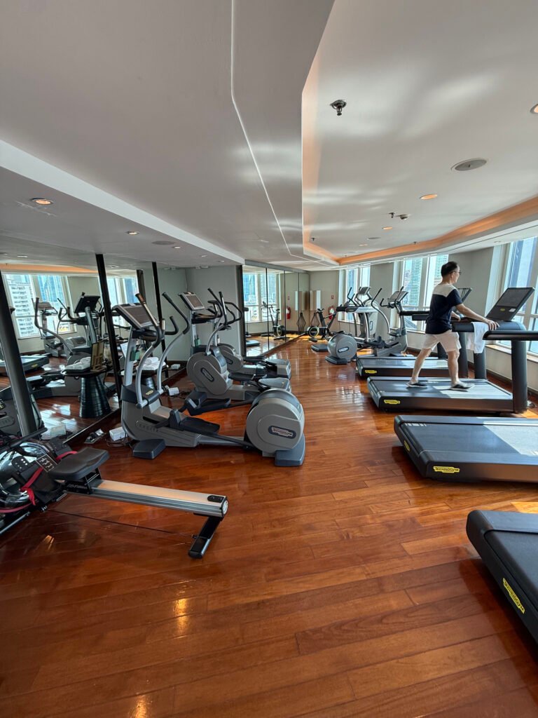 Sofitel Bangkok Fitness Center Treadmills with View